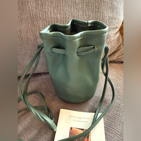 RARE Vintage Coach Littleton Drawstring Mini (NWT and booklet) - Bottle Green! - Picture 9 of 14